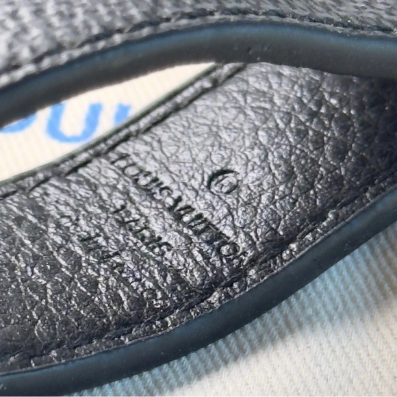 Louis Vuitton Dragonne Keychain Holder LV Hardware, Monogram Checkered Black - Picture 6 of 6